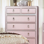 Commode contemporaine Avior Rose Gold, modèle CM7170RG-C de Furniture of America