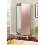 Commode pivotante contemporaine Avior en or rose, modèle CM7170RG-CS de Furniture of America