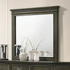 Miroir traditionnel gris Houston de Furniture of America, modèle CM7221GY-M