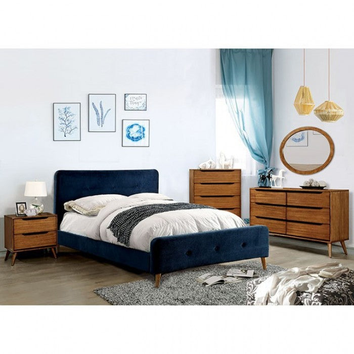 Furniture of America Lennart Oak Mid-Century Modern Dresser Model CM7386A-D