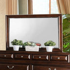 Miroir de style transitionnel Brandt Brown Cherry, modèle CM7302CH-M, de Furniture of America