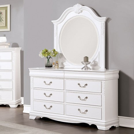 Furniture of America Alecia White Transitional Dresser Model CM7458WH-D