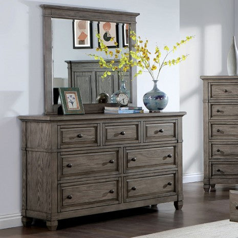 Furniture of America Durango Warm Gray Transitional Dresser Model CM7461GY-D