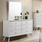 Furniture of America Dortmund White Contemporary Dresser Model CM7465WH-D