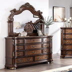 Furniture of America Esparanza Brown Cherry Traditional Dresser Model CM7478CH-D