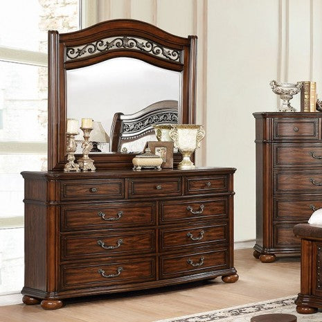Furniture of America Janiya Brown Cherry Traditional Dresser Model CM7539D