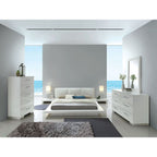 Miroir contemporain Christie White, modèle CM7550M, de Furniture of America