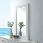 Miroir contemporain Christie White, modèle CM7550M, de Furniture of America
