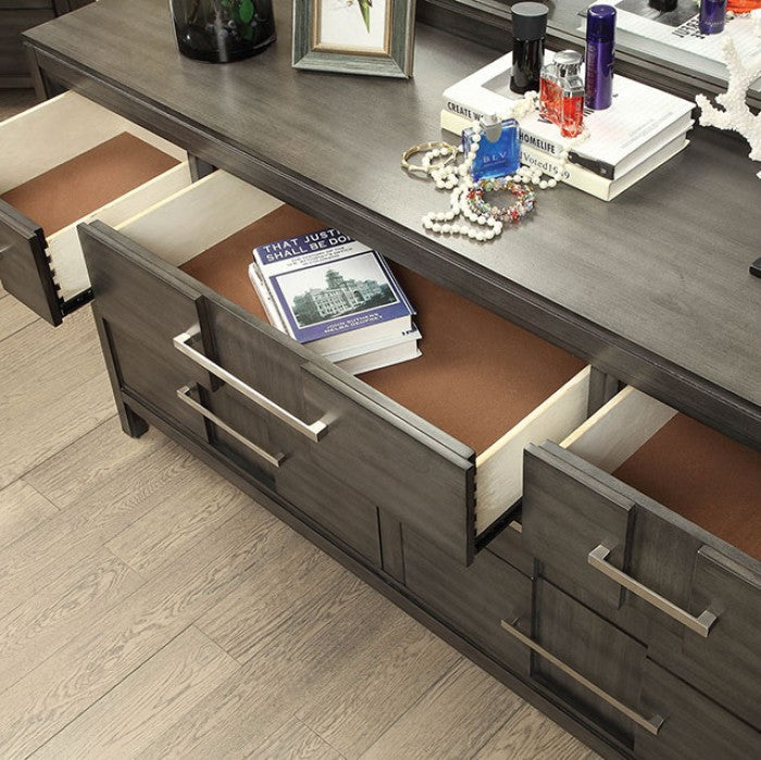 Furniture of America Berenice Gray Transitional Dresser Model CM7580GY-D