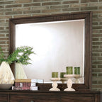 Miroir de style transitionnel Agapetos en noyer, modèle CM7581M de Furniture of America