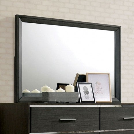 Miroir contemporain Camryn gris chaud de Furniture of America, modèle CM7589M
