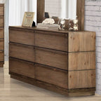 Furniture of America Coimbra Rustic Natural Tone Rustic Dresser Model CM7623D