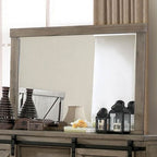 Miroir rustique Bianca Gray de Furniture of America, modèle CM7734GY-M