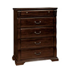 Commode transitionnelle Burleigh Cherry de Furniture of America, modèle CM7791C