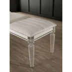 Banc contemporain Maddie Pearl White de Furniture of America, modèle CM7899BN