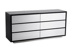 Modrest Concord Modern Black Marble & Black Ash & Aluminum Dresser Model VGVC-J2301-D