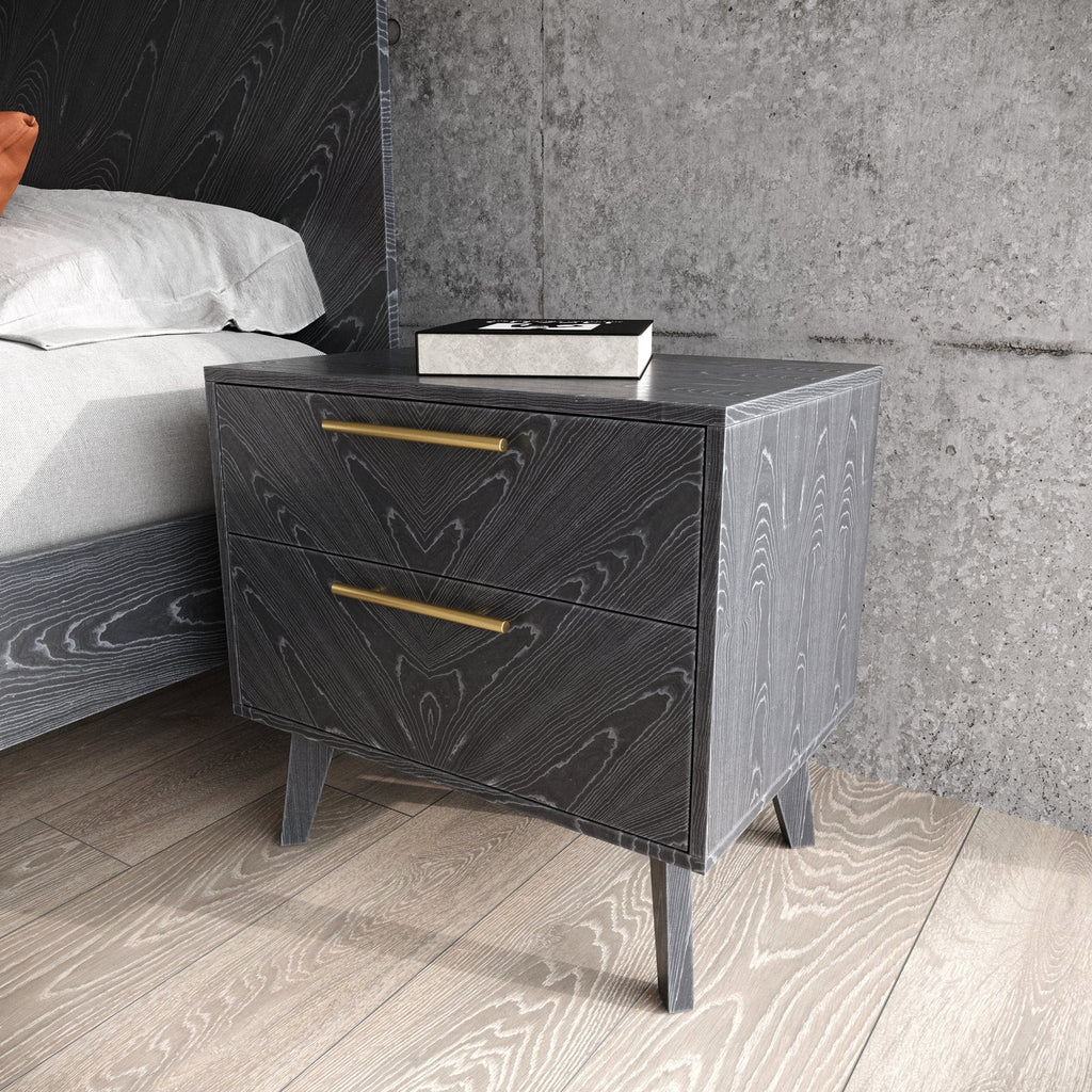 Modrest Diana Queen Modern Grey Ash Bedroom Set Model VGMABR-132-SET-Q