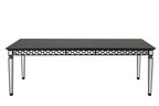 ACME Varian II Mirrored & Black Dining Table Model DN00590