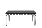 ACME Varian II Mirrored & Black Dining Table Model DN00590