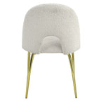 ACME Fadri Teddy Sherpa & Mirrored Gold Side Chair (Set-2) Model DN01953