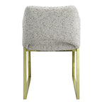 ACME Galdesa Teddy Sherpa & Mirrored Gold Side Chair (Set-2) Model DN02107