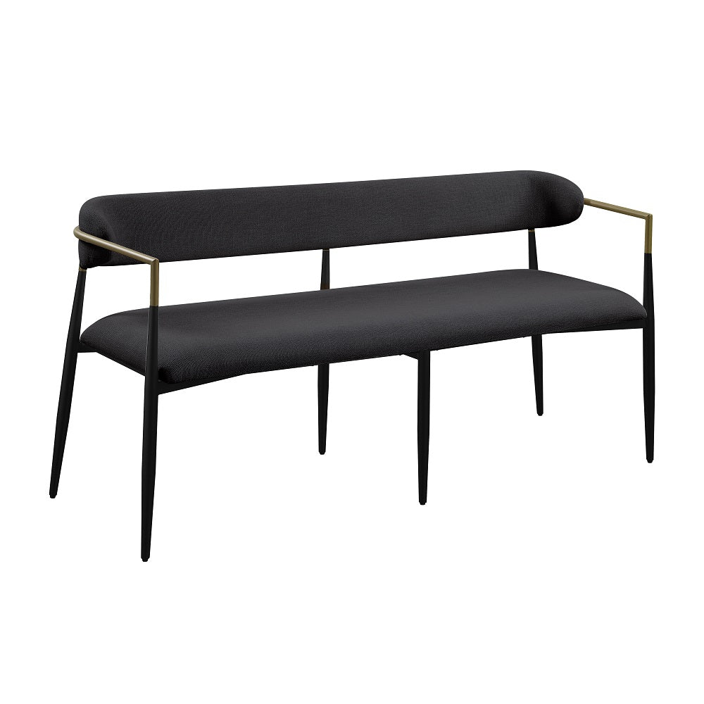 ACME Jaramillo Black Chenille & Black Bench Model DN02699