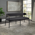 ACME Jaramillo Black Chenille & Black Bench Model DN02699A