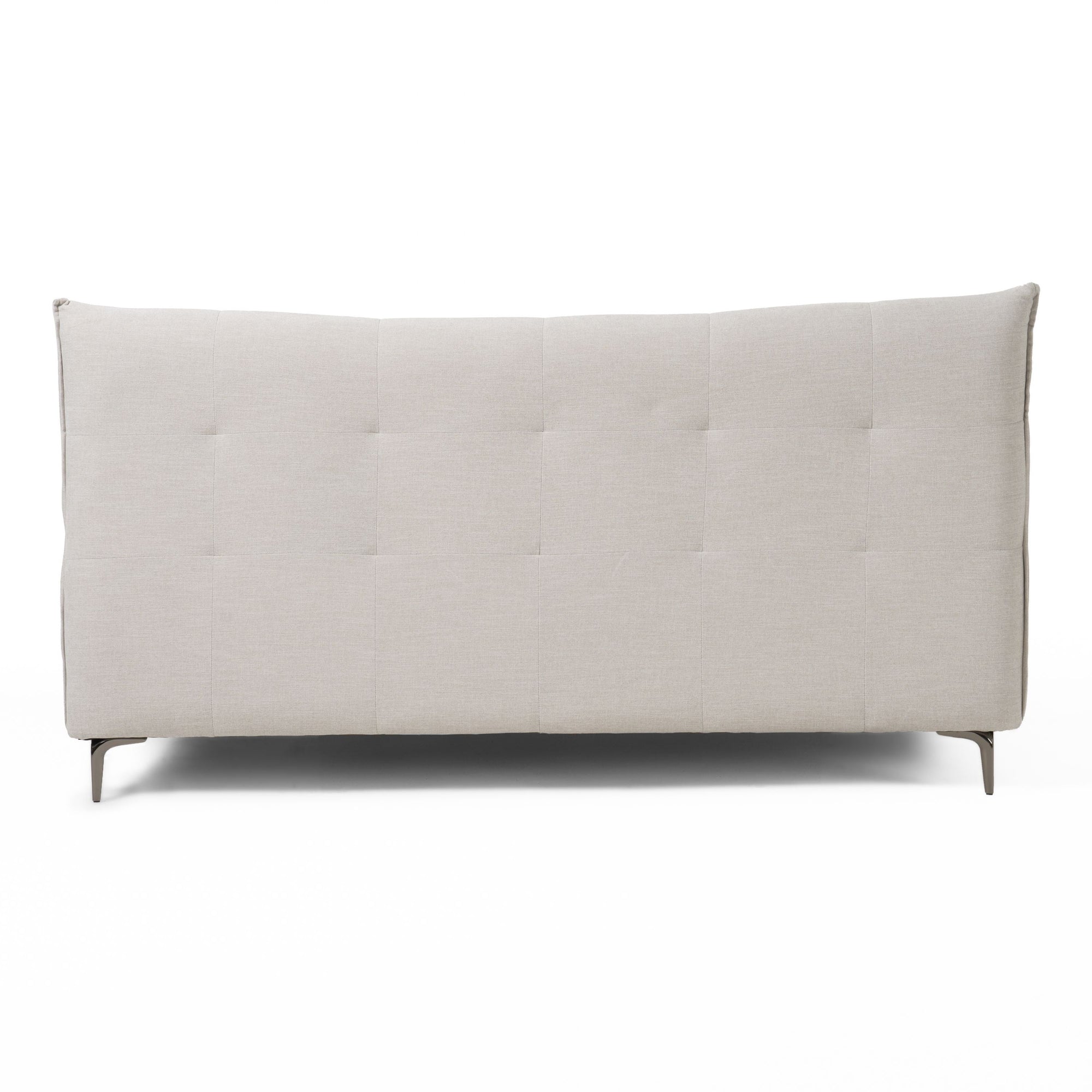 Lit Eastern King Modrest Dysart moderne en tissu gris, modèle VGMB-B029-BED-EK