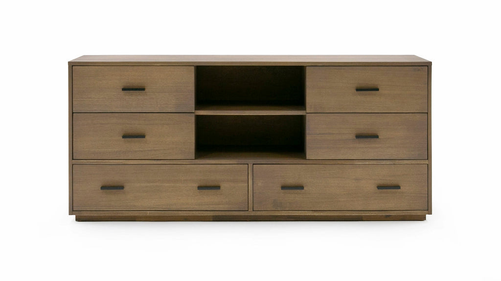 Nova Domus Fantasia Contemporary Walnut Dresser Model VGWDHL-W03-DRS-LTWLT