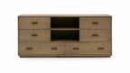 Nova Domus Fantasia Contemporary Walnut Dresser Model VGWDHL-W03-DRS-LTWLT