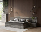 California King Nova Domus Ferrara Modern Volcano Oxide Grey Bedroom Set Model VGACFERRARA-SET-CK