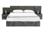 Nova Domus Ferrara Modern Volcano Oxide Grey 4 Piece Bedroom Set Model VGACFERRARA-4PC-SET