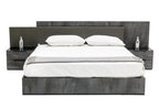 California King Nova Domus Ferrara Modern Volcano Oxide Grey Bedroom Set Model VGACFERRARA-SET-CK