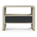 Modrest Florence Modern Beige Velvet & Leatherette Bedroom Set Model VGVC-BD2410-SET