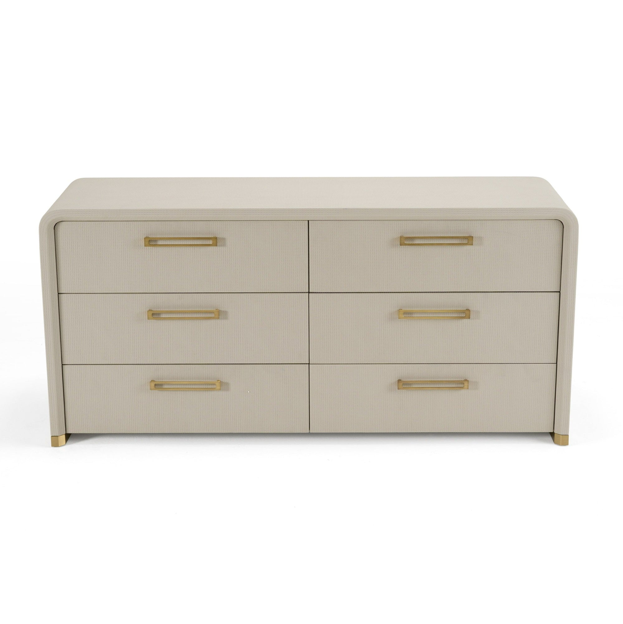 Modrest Florence Modern Beige Velvet & Leatherette Bedroom Set Model VGVC-BD2410-SET