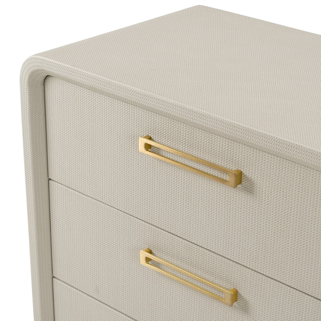 Modrest Florence Modern Beige Leatherette & Gold Dresser Model VGVC-J2410-D