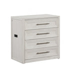 Ensemble coiffeuse de chevet contemporaine blanche Ashburton de Furniture of America avec tabouret, modèle FM-AC416WH-V