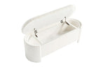 Banc de rangement contemporain Grainne White de Furniture of America, modèle FM-AC8007WH