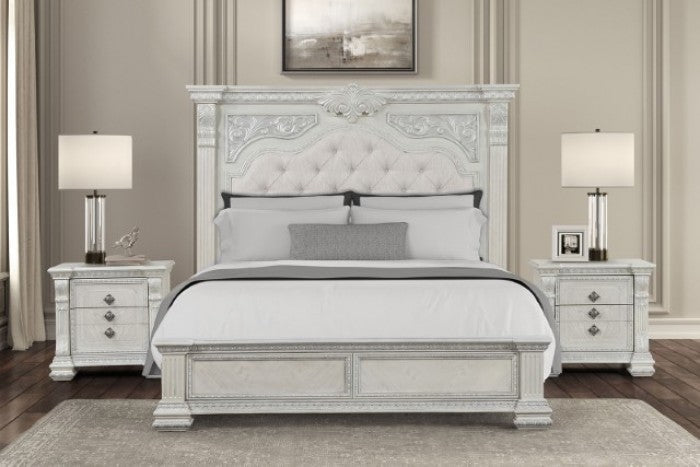 Furniture of America Promenade Wire Brushed White Traditional Dresser W/Jewelry Box Model FM70001WH-D
