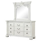 Furniture of America Promenade Wire Brushed White Traditional Dresser W/Jewelry Box Model FM70001WH-D
