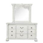 Furniture of America Promenade Wire Brushed White Traditional Dresser W/Jewelry Box Model FM70001WH-D