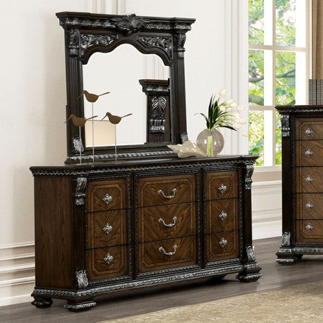 Furniture of America Promenade Espresso Traditional Dresser W/Jewelry Box Model FM70002DB-D