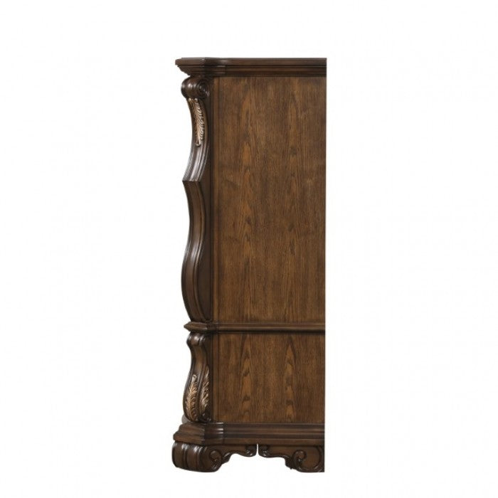 Commode traditionnelle marron foncé Leovanni, modèle FM70003DB-C de Furniture of America
