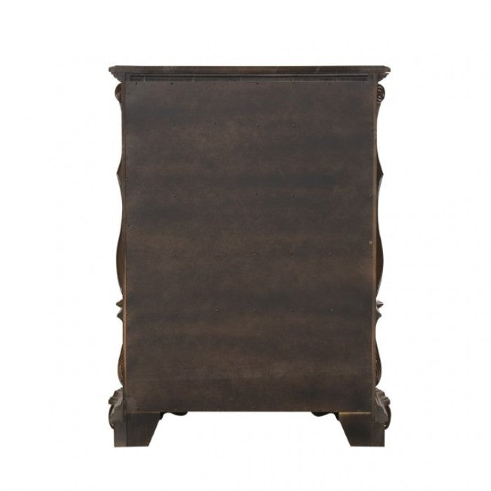 Commode traditionnelle marron foncé Leovanni, modèle FM70003DB-C de Furniture of America