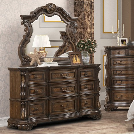Commode traditionnelle marron foncé Leovanni, modèle FM70003DB-D de Furniture of America