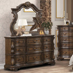 Commode traditionnelle marron foncé Leovanni, modèle FM70003DB-D de Furniture of America