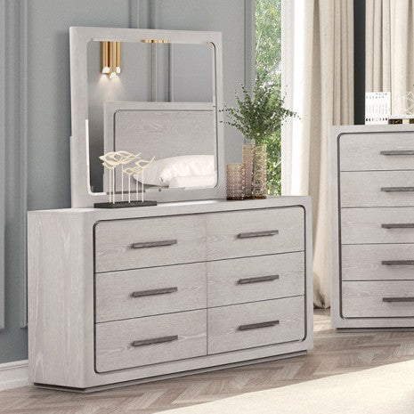 Furniture of America Crowthorne White Oak Contemporary Dresser Model FM70100AK-D