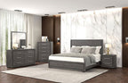 Miroir contemporain gris chaud Crowthorne de Furniture of America, modèle FM70100GY-M
