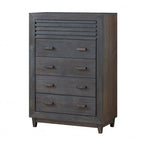 Commode transitionnelle Griffin marron anthracite de Furniture of America, modèle FM7108DB-C
