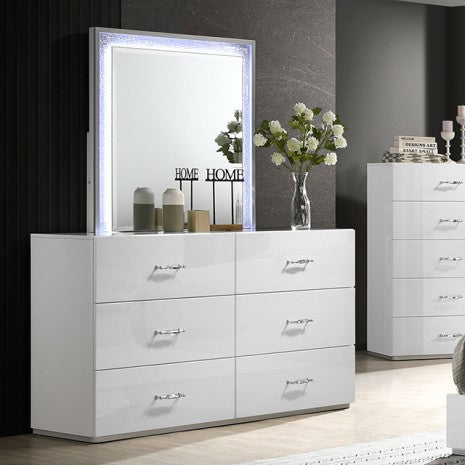 Furniture of America Stoholm White Contemporary Dresser Model FM72000WH-D